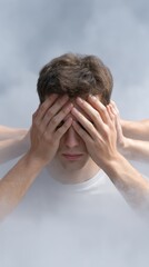 An image symbolizing the dark side of the human mind, psychology, and thoughts. Perception and inner thoughts.