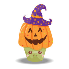 Halloween cup cake pumpkin