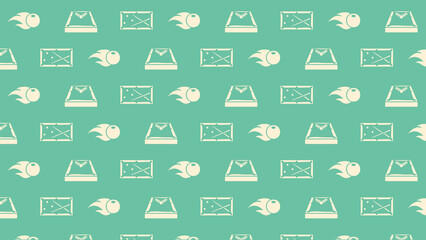SNOOKER VECTOR PATTERN COLOURED
