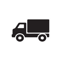 Truck with trailer vector illustration icon