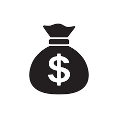 Bag of money with dollar sign icon