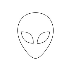 Cartoon character face vector illustration