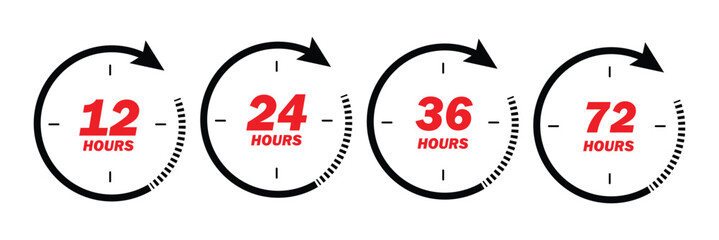 48, deo, logo, week, hour, 12, 24, 72, symbol, arrow, sign, discount, offer, number, shipping, deodorant, day, remain, work, hrs, clock, effect, circle, template, deal, shop, icon, isolated, supermark