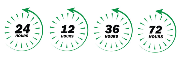 48, deo, logo, week, hour, 12, 24, 72, symbol, arrow, sign, discount, offer, number, shipping, deodorant, day, remain, work, hrs, clock, effect, circle, template, deal, shop, icon, isolated, supermark