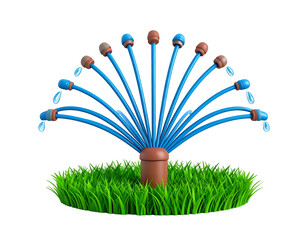 3D Sprinkler Illustration