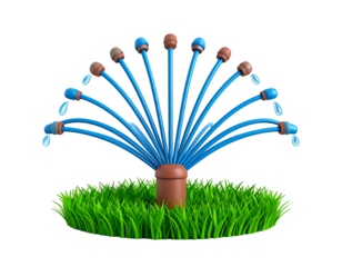 3D Sprinkler Illustration