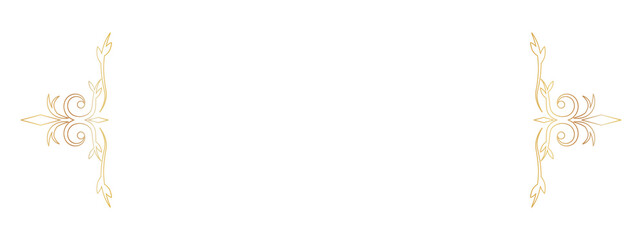 金色のアンティーク風の装飾フレーム