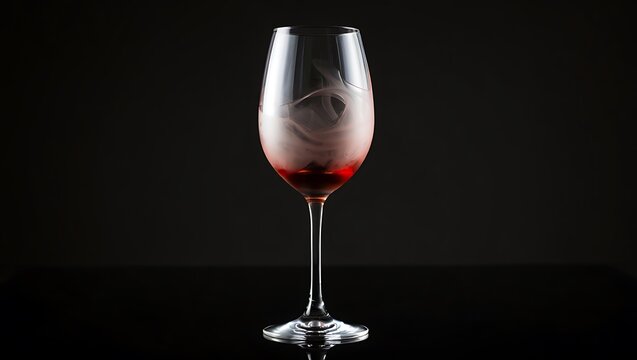 Captivating Smokey Cocktail Served in a Tall Glass with a Dark Background