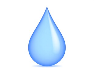 Light blue water drop