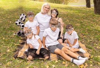 Family Fun on a Sunny Day in the Park With Soccer and Playful Moments, Creating Lasting Memories Filled With Laughter and Joy Among Children and Adults