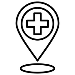 Obraz premium location icon