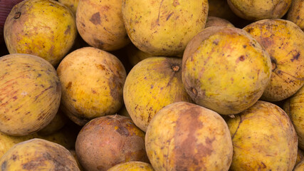 A photograph of cotton fruit sold in a market. Taken from Las Pinas, NCR, Philippines. 