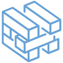 Block, entertainment, game, jenga, pastime, play icon