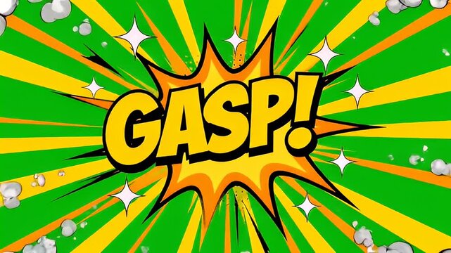 Comic explosion graphic gasp