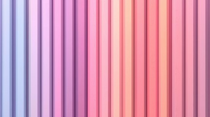 A series of vertical stripes in various pastel shades of pink, orange, and purple.