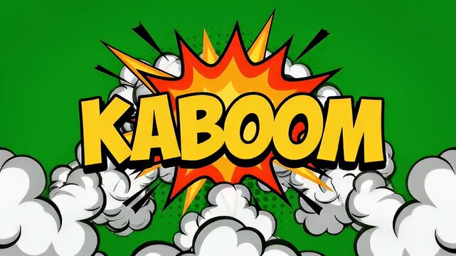 Comic book style kaboom text background