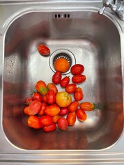 tomatoes in a pan