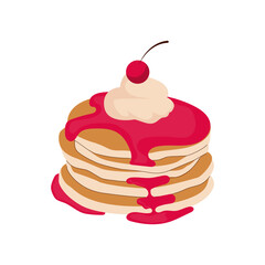 Delicious Pancakes Illustration - National Pancakes Day