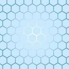 abstract blue colour geometric hexagon honeycomb pattern, Vector Illustration. with white background.