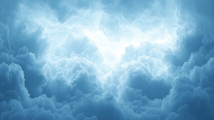 A Blue Sky with White Clouds
