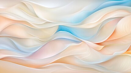 A digital illustration of abstract art featuring a blend of pastel colors and flowing lines.