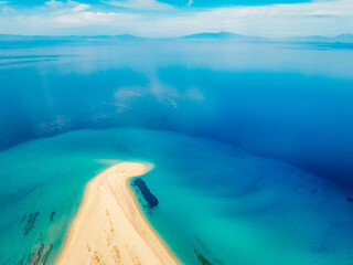 Beach on Possidi Cape on Kassandra peninsula, Halkidiki (Chalkidiki) in Greece