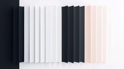 A collection of nine vertical stripes in varying shades of black, white, and pink.