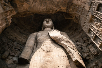 Giant Yungang Grottoes statue highlights ancient art and spirituality