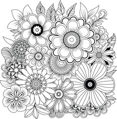 Abstract geometric composition with vibrant color palette and clean typography