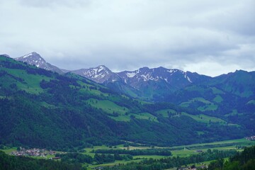 mountain landscape in the alps, Switzerland