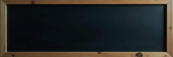 Clean slate blackboard in simple wooden frame Perfect for notes , template, simple
