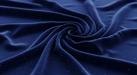 Fototapeta premium Closeup of Deep Blue Velvet Fabric.