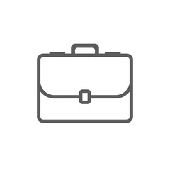Briefcase line icon. Startup and development web icon