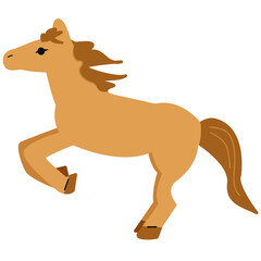 running horse vector illustration
