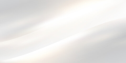 Minimalist white abstract background featuring soft curved waves and gentle gradient light effects. Perfect for modern presentations, website banners, business templates, posters