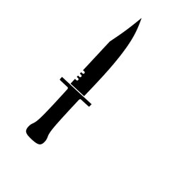 dagger icon vector on white background