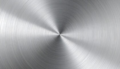 Chrome Gradient Plate with Radial Bloom a Metallic Calm Background with a Circular Pattern