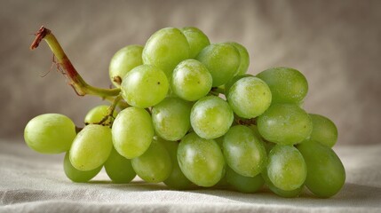 Close-up of a bunch of green grapes