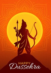 Happy dussehra celebration post design