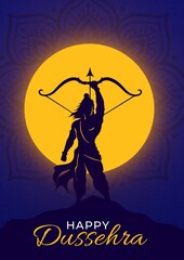 Happy dussehra celebration post design