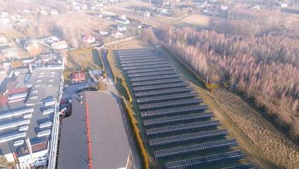 Fototapeta premium Solar energy harvesting in field