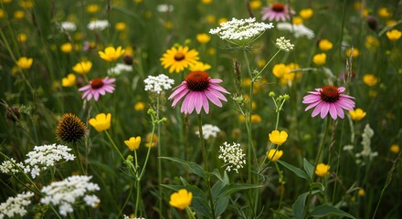 Obraz premium Colorful wildflower meadow