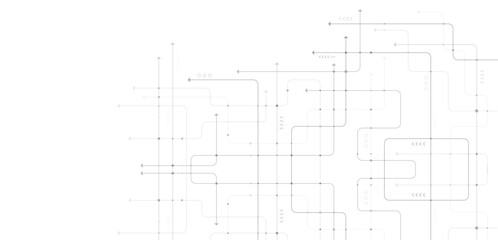 Digital technology background. Concept with technology line. Circuit board background technology