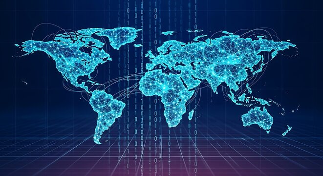 Global digital network map
