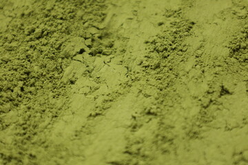 texture of green tea powder 