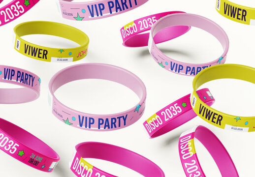 Event Wristband Design Templates for Parties