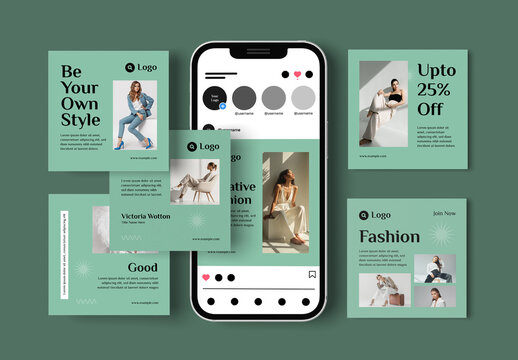Fashion Social Media Post Layout