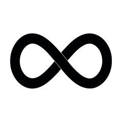 Infinity Symbol Icon Vector Illustration