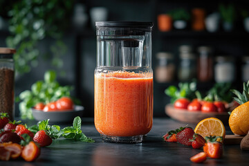 Stylish Smoothie Maker Displayed in Minimal and Elegant Kitchen Space