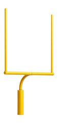 Fototapeta na wymiar 3D isolated football field goal post.